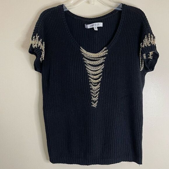 Jennifer Lopez| Goth| Chain detail|Sweater| Super soft - Picture 10 of 13